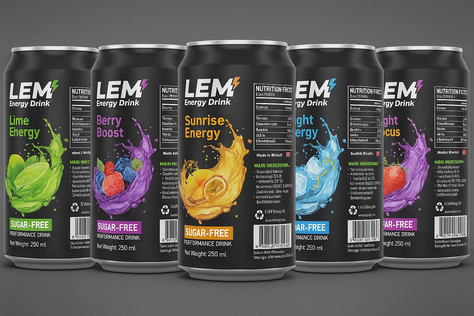 All LEM Energy Drinks